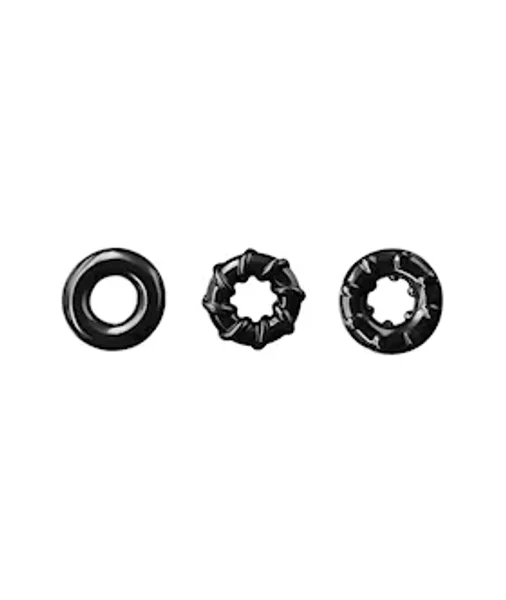 Renegade Dyno Cock Rings - Set Of 3 - Black — image 3 of 4