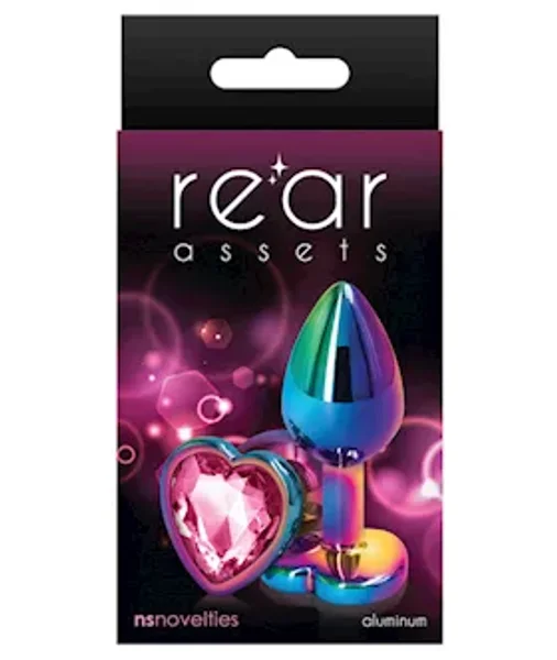 Rear Assets Heart Plug - 2.7 Inch - Pink - Small — image 7 of 7