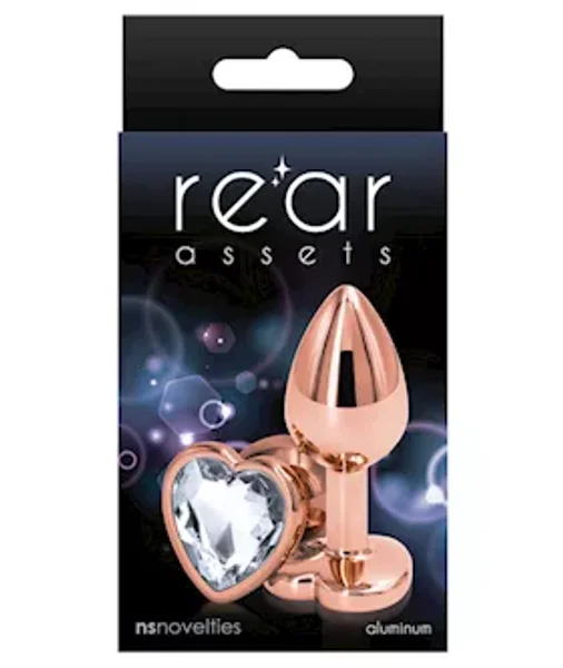Rear Assets Heart Plug - 2.7 Inch - Clear - Small — image 7 of 7