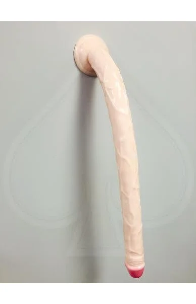 Raging Cockstars Long Dong Leo 18 Inch Dildo Beige