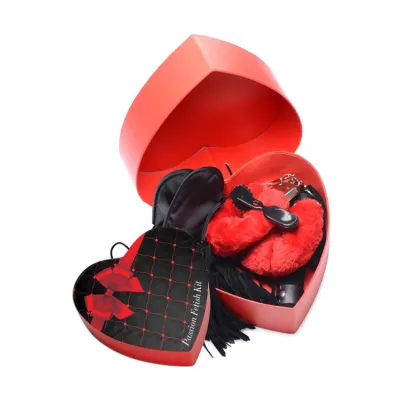 Frisky Passion 3 Piece Fetish Kit in Heart Shaped Gift Box