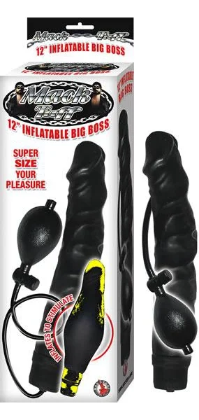 Mack Tuff 12 inches Inflatable Big Boss Dildo Black