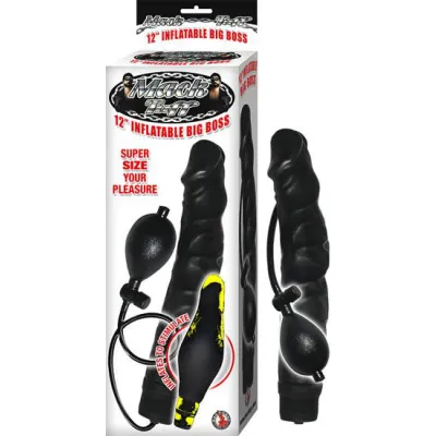 Mack Tuff 12 inches Inflatable Big Boss Dildo Black