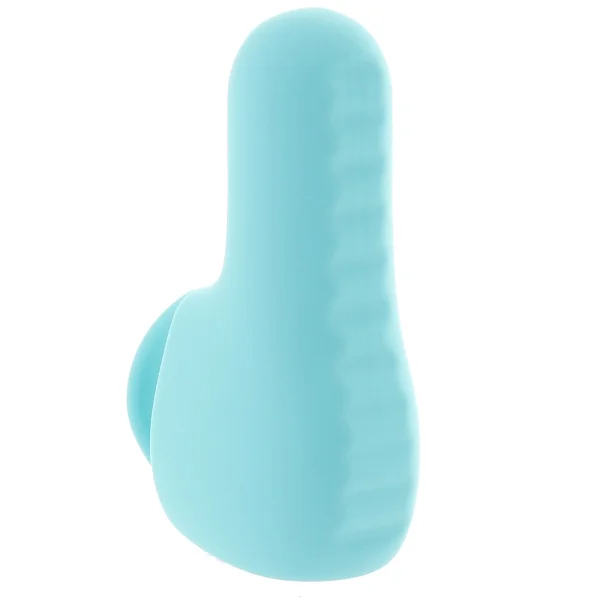 NEA Rechargeable Silicone Waterproof Vibrating Finger Bullet  by VeDO - Tease Me Turquoise
