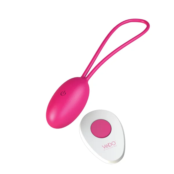 VeDO Peach Remote-Controlled Vibrating Egg - 'Foxy Pink'