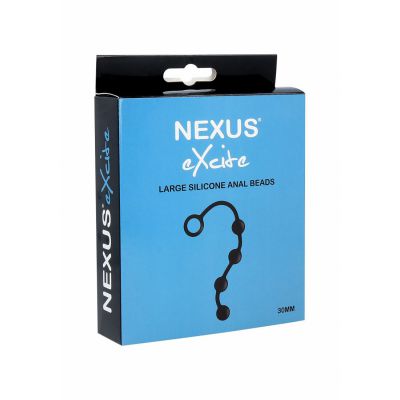 EXCITE Large Silicone Anal Beads Black What Are Anal Beads