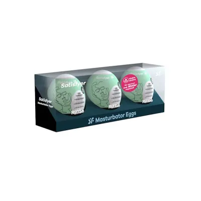 Satisfyer Masturbator Eggs Set Of 3 Riffle