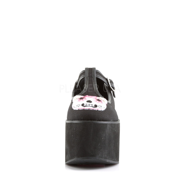 3 1/4 inches PF T-Strap w/Kitty Cat Felt & Piping Detail — image 2 of 4