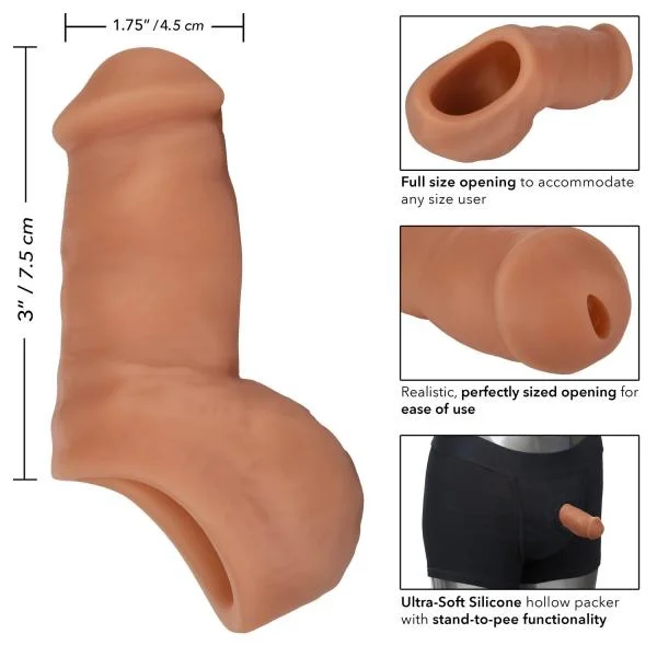 Packer Gear Ultra Soft Brown Stand To Pee Hollow Packer — image 6 of 8