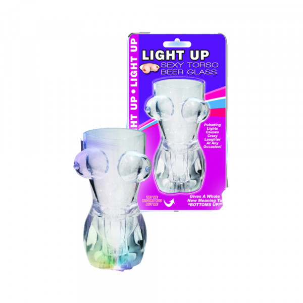 Light Up Boobie Torso Beer Glass