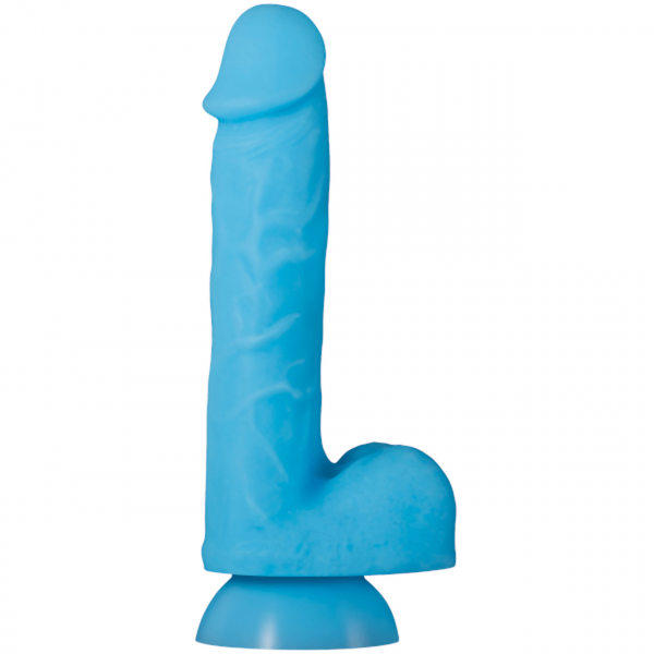 Touch And Glow 8" Glow in the Dark Dildo, Dual-Layer Silicone