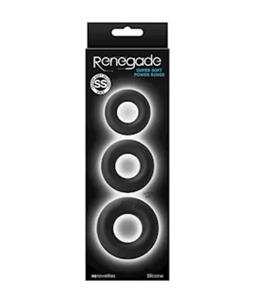 Renegade Super Soft Power Rings - Black — image 5 of 6