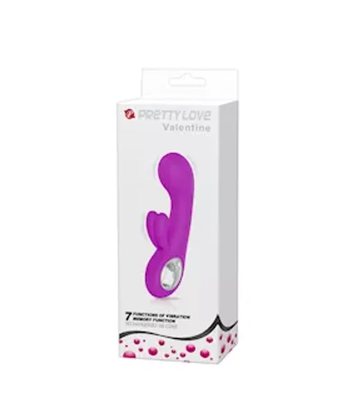Valentine Dual Ear Rabbit Vibe - Purple - 6 Inch — image 16 of 16