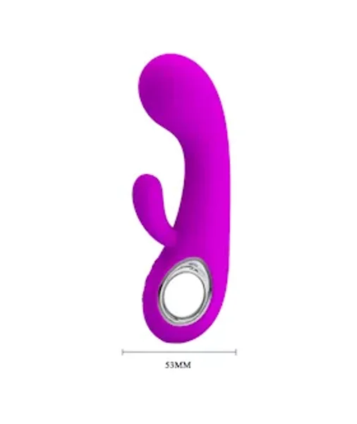 Valentine Dual Ear Rabbit Vibe - Purple - 6 Inch — image 13 of 16