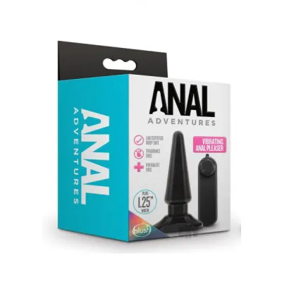 Blush Anal Adventures Basic Vibrating Anal Pleaser Black