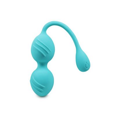 Share Satisfaction Inna Rechargeable Vibrating Kegel Balls Teal