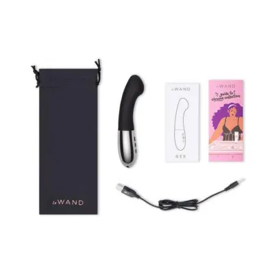 Le Wand Gee G spot Targeting Rechargeable Vibrator Black