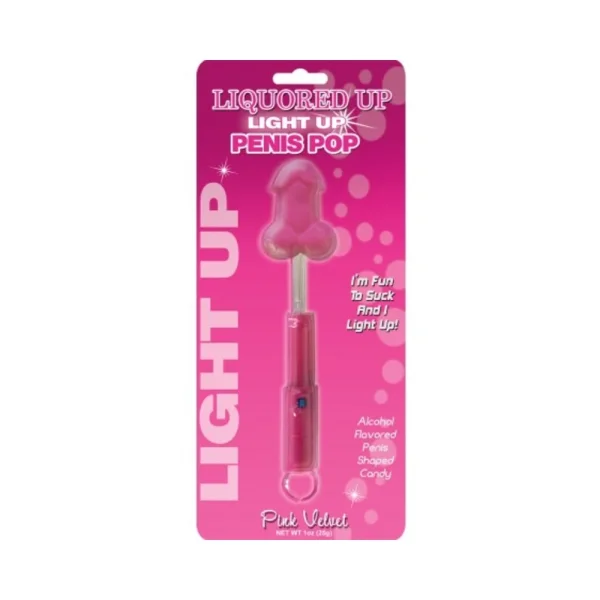 Light Up Cock Pops Strawberry