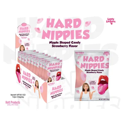 Hard Nippies Candies Nipple Shaped Candy Strawberry