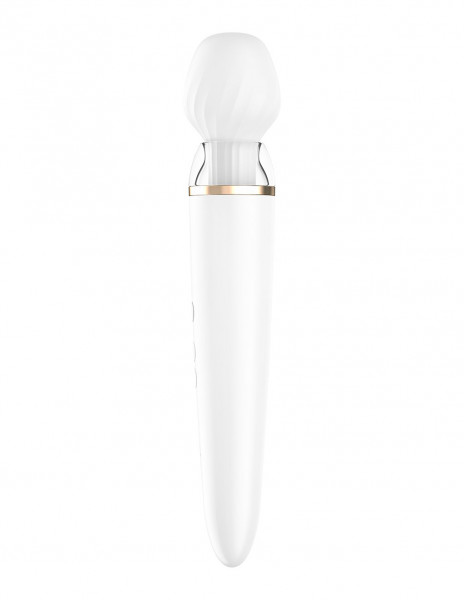 Satisfyer Double Wand-er Wand Vibrator - With 2 Attachment Heads & App Control!