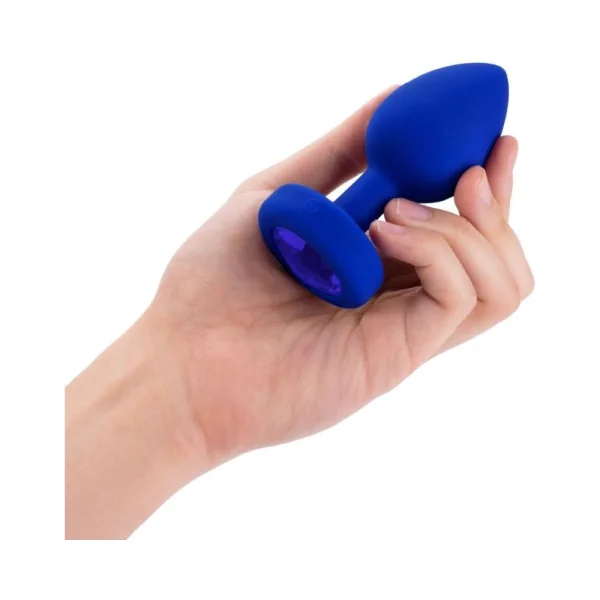 b-Vibe Vibrating Jewel Plug L/Xl Navy