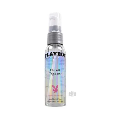 Lubricants Playboy Slick Flavored Water based Lubricant Cupcake 2 Oz