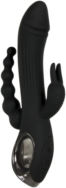Silicone Rechargeable Trifecta Black