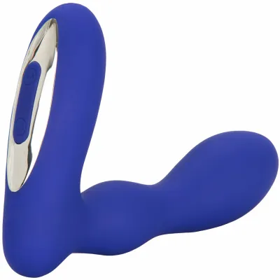 Silicone Wireless Pleasure Probe Vibrating Anal Toy by CalExotics Blue