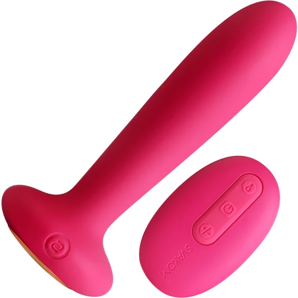 SVAKOM Primo Waterproof Rechargeable Warming Vibrating Silicone Plug With Remote Control