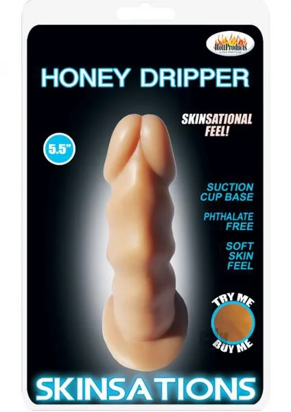 Skinsations Honey Dripper 5.5 inches Beige Dildo