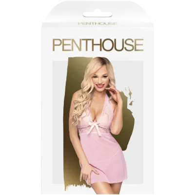 Penthouse Sweet Spicy Pink Mini Dress with Thong L XL