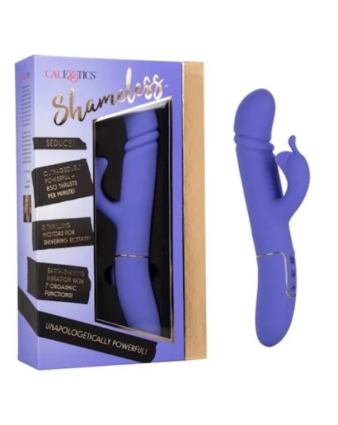 Shameless Seducer Rabbit Vibrator - Purple - 10 Inch