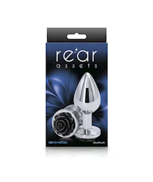 Rose Buttplug - 3.5 Inch - Black — image 4 of 4