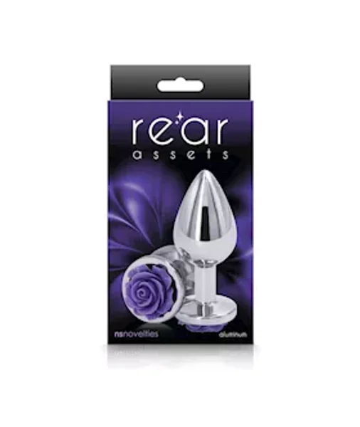 Rose Buttplug - 3.5 Inch - Purple — image 4 of 4
