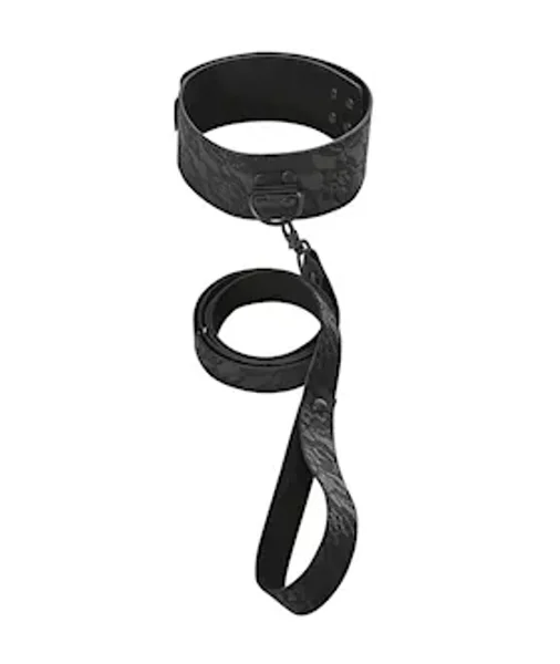 Sincerely Locking Lace Collar & Leash - Black — image 3 of 4