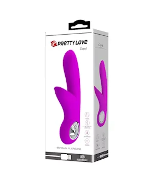 Carol Double Delight Rabbit Vibrator - Pink - 7.4 Inch — image 14 of 14