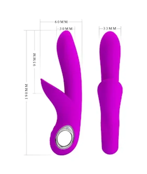 Carol Double Delight Rabbit Vibrator - Pink - 7.4 Inch — image 12 of 14