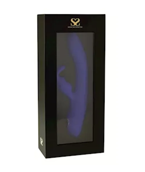 Share Satisfaction Azure Rabbit Vibrator - Blue - 8.6 Inch — image 7 of 10