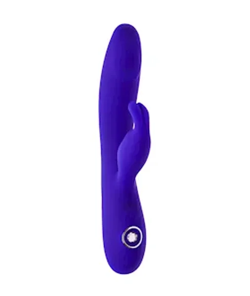 Share Satisfaction Azure Rabbit Vibrator - Blue - 8.6 Inch — image 6 of 10