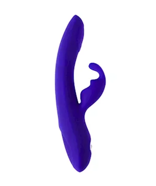 Share Satisfaction Azure Rabbit Vibrator - Blue - 8.6 Inch — image 9 of 10