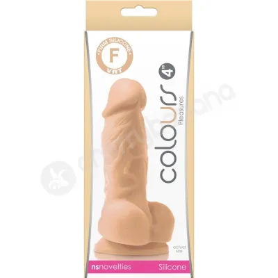 Colours Pleasures 4 Realistic Molded Silicone Flesh Dildo