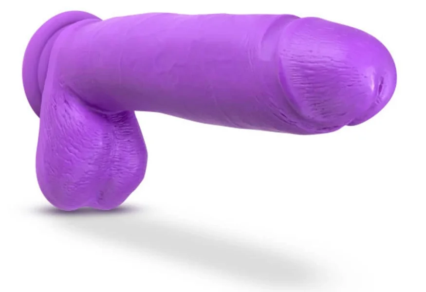 Neo - 11 Inch Dual Density Dildo - Neon Purple