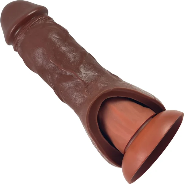 Holster Silicone Penis Extender By Vixen - Chocolate — image 13 of 14
