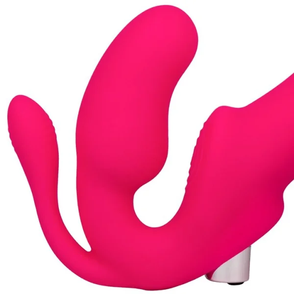 Bondara Tri-OH! Pink 10 Function Strapless Strap-On - 9 Inch — image 4 of 5
