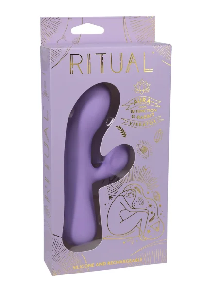 Ritual Aura Rechargeable Silicone Rabbit Vibrator by Doc Johnson
