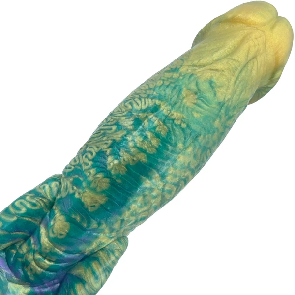 The Futanari 9.5" Silicone Fantasy G-Spot Dildo By Uberrime - Mardi Gras