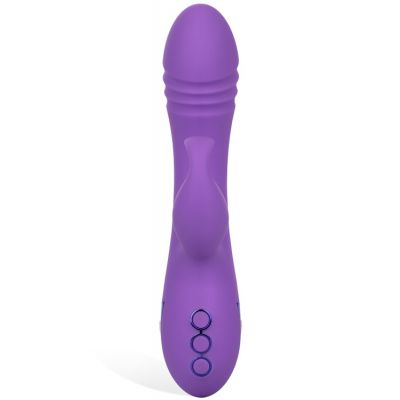 California Exotic 8 Rotating Silicone G Spot Rabbit with Fluttering Teaser