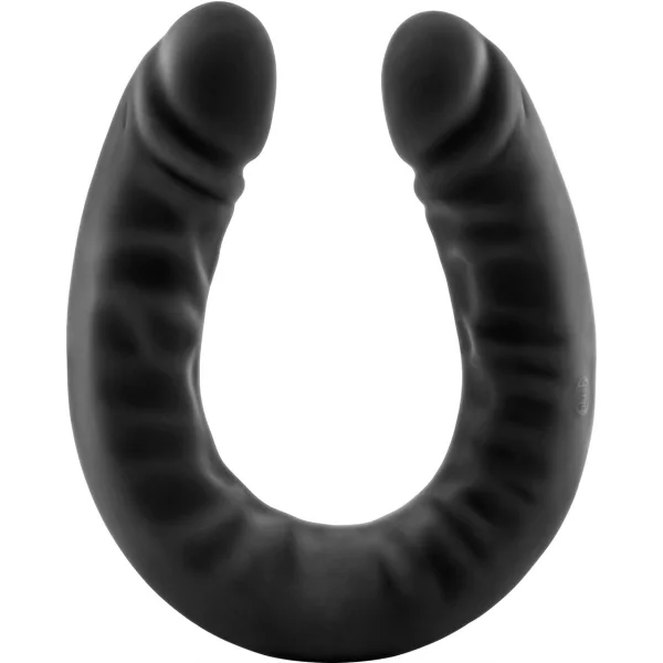18" Slim Double Sided Dildo in Black
