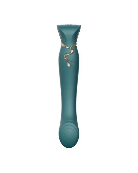 Zalo Queen Set Vibrator - Green - 8.5 Inches