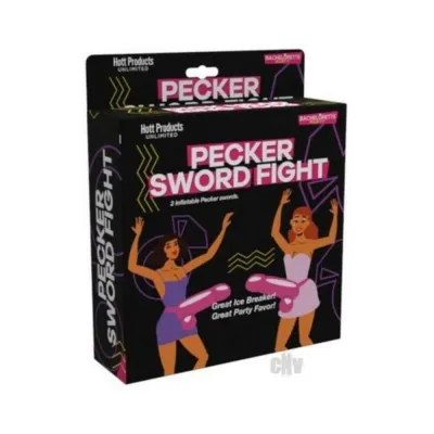 Games Novelty Pecker Sword Fight Game Strap On Large Penis 2 Pack
